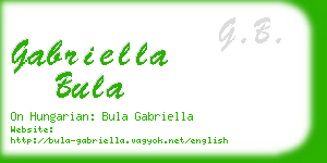 gabriella bula business card